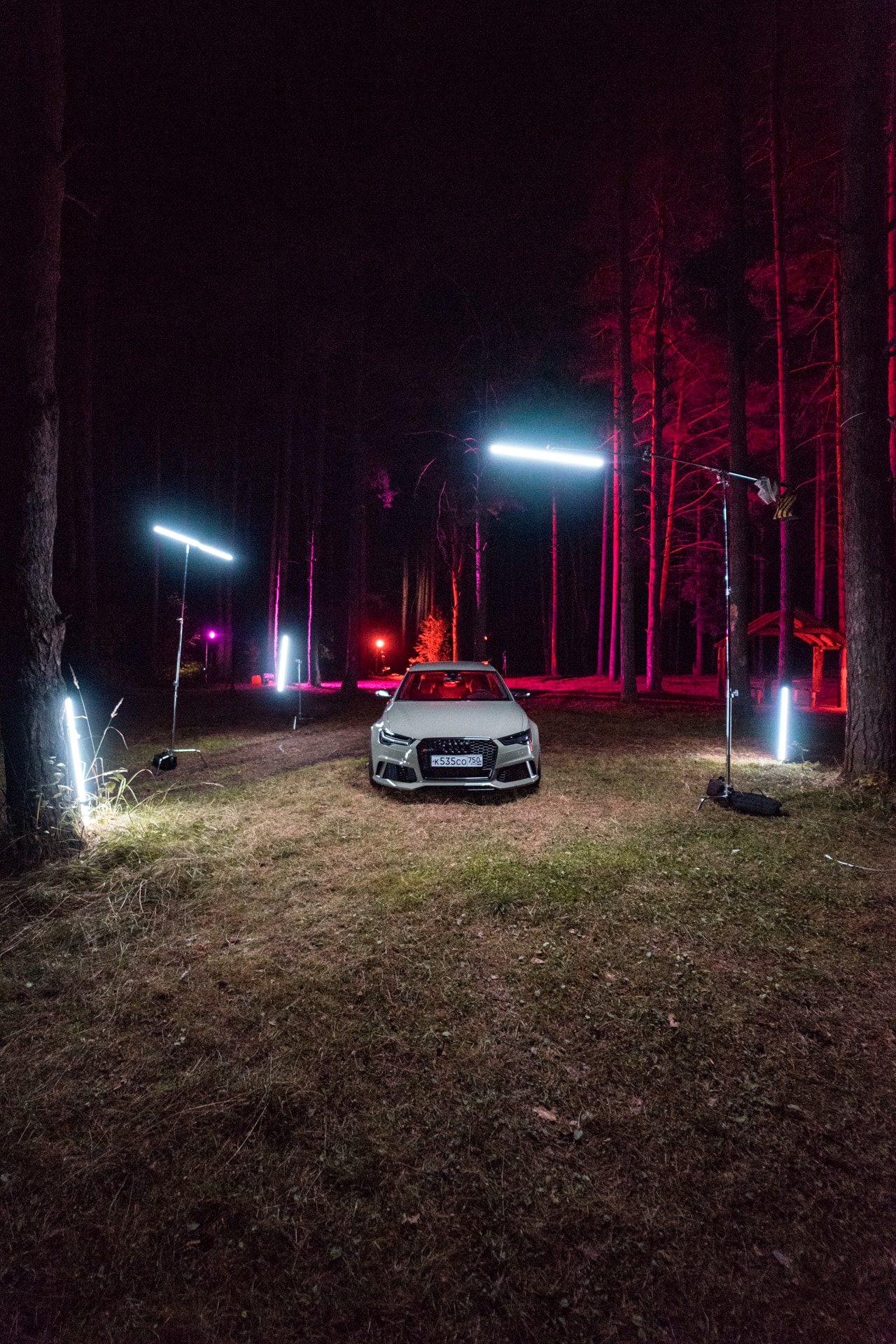 ночная фотосессия Audi rs6 Москва