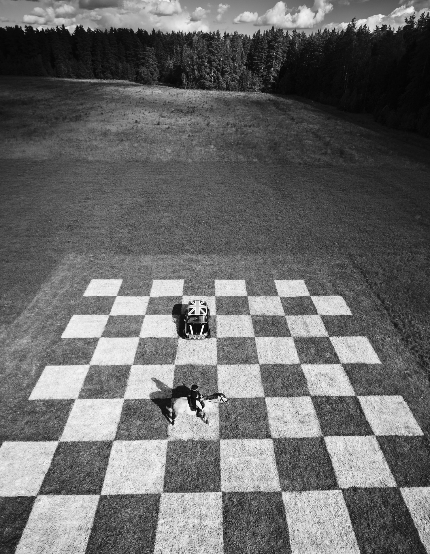 Шахматное поле на поле 