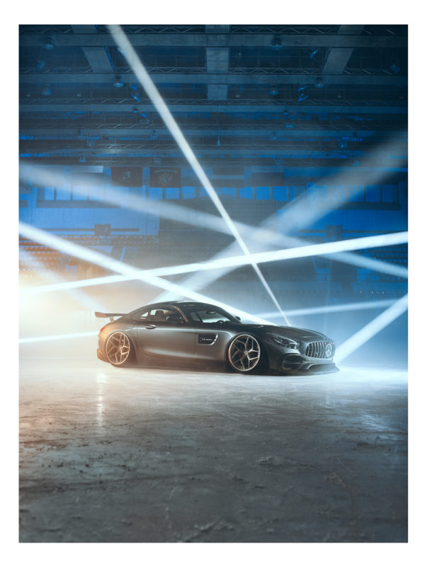 Плакат с автомобилем Mercedes AMG GT